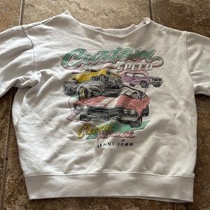 Forever 21 car off the shoulder top- White